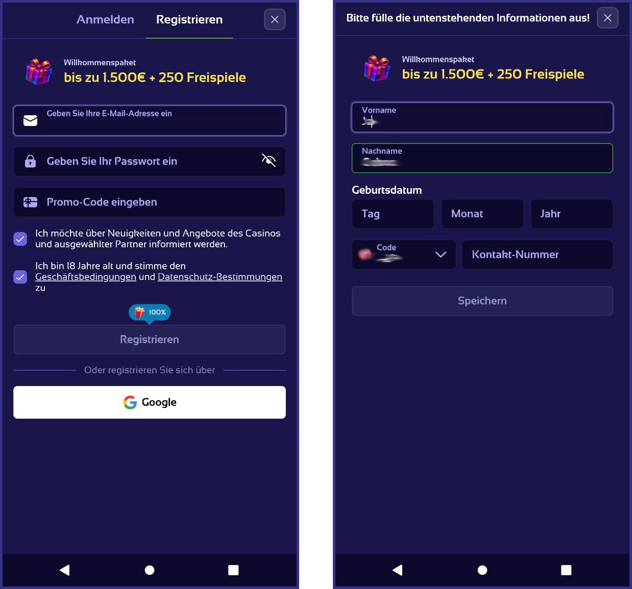 Werde heute Mitglied bei Browinne rmit schneller Registrierung